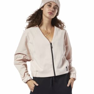 Bluza Damskie Reebok Training Supply Fashion Cover-Up Głęboka Pomarańczowe PL 59DGFHN